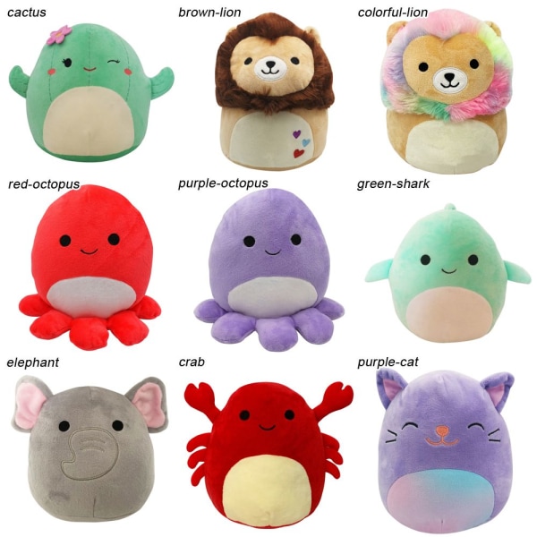 20-25 cm Squishmallow-pehmolelu Punainen tonttulakki Punainen tonttulakki -i