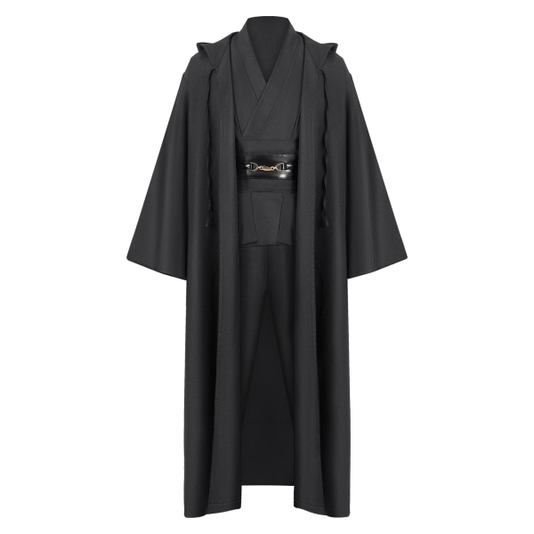 Mub- Obi wan Kenobi Premium Kvalitet Cosplay Kostume Brun  Jedi Robe fra Star the Wars til Lightsaber Dueling Brown 3 XL