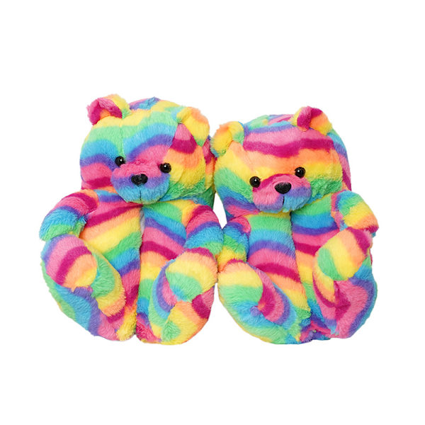Mub- Nallekarhutossut Söpö nallekarhu plyyssitossut pojille ja tytöille koti lämpimät puuvilla tossut Panda model 36-41