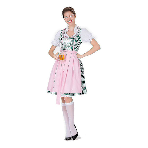 Naisten Oktoberfestin asu Saksan Dirndl-mekko Asumekko Baijerin karnevaalijuhlat Haoyi -a Green S