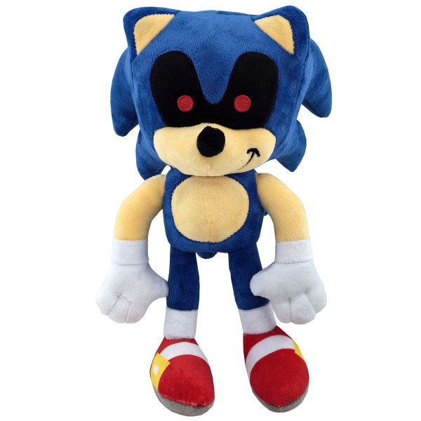 Mub- Sonic the Hedgehog Plyschleksak Plyschdocka Ryggsäck Tals Igelkott Docka 30CM-BLACK EYE BLUE BIG HEAD