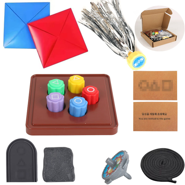 Xbi- Squids Koreanska Folkspel Set, Koreanskt Traditionellt Spel c