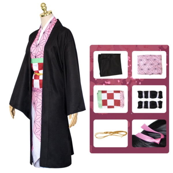 Ghost Slayer Cos Kostume Halloween Cosplay Kostume B D 140cm