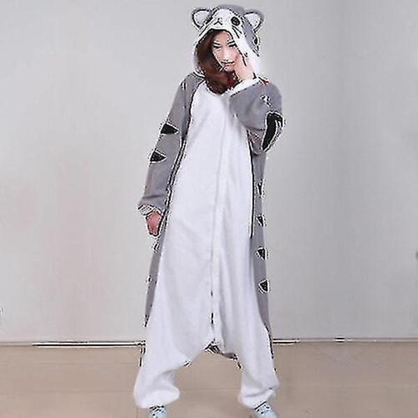 Halloween Unisex Onesie Kigurumi Fancy Dress Kostyme Genser Pyjamas Soveklær-9-1 Cheese Cat M for 160-170cm