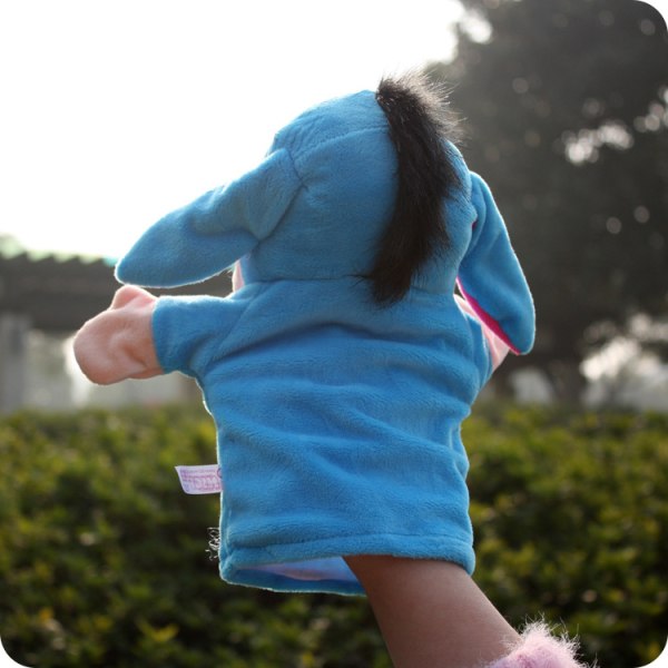 Mub- Greenmart Wholesale Spot Plush Toy Hand Puppet Cute Cartoon Animal Doll Mouth Can Move Tiger Manufacturer Pink 25cm