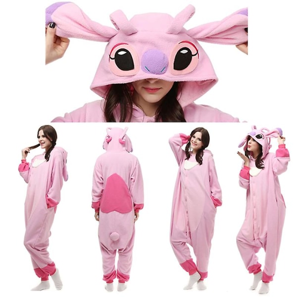 Kids Girl Onesie Pajamas Cosplay Costume Homewear -a M(160-170CM)