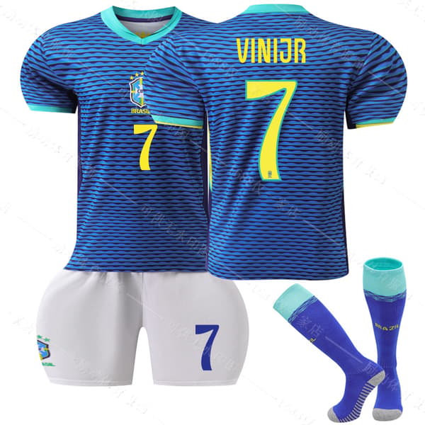 Mub- 2425 Brasil Borte Fotballdrakt 7 VINI.JR S