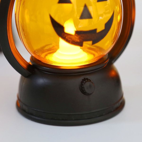 Mub - Engros Halloween Gresskar LED Lykt Lampe Halloween Utendørs Veggdekorasjoner 2