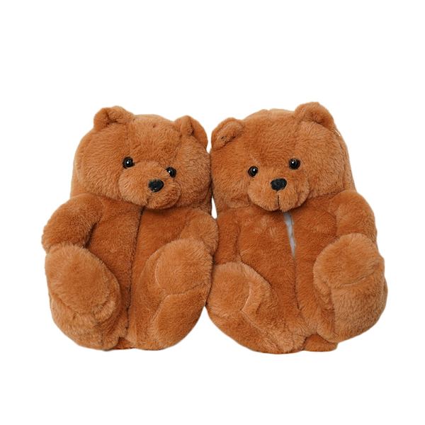 Mub- Nallekarhutossut Söpö nallekarhu plyyssitossut pojille ja tytöille koti lämpimät puuvilla tossut Panda model 36-41