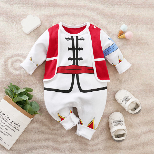 Mub- Custom kids cosplay clothing 0-1 year old baby one-piece Japanese anime cosplay baby clothes personality romper costume 024 66 size