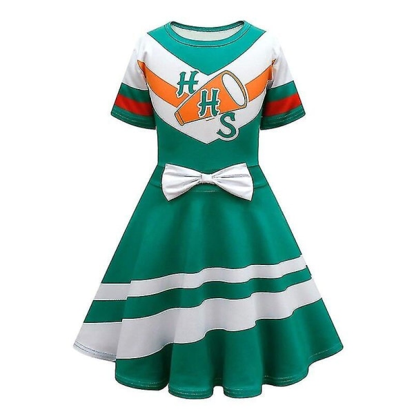 Chrissy Cunningham Cosplay Costume Stranger Things Säsong 4 Cheerleader Props Hawkins High School Lucas Sinclair Girls Dress -a 80889a 120(5-6Y)