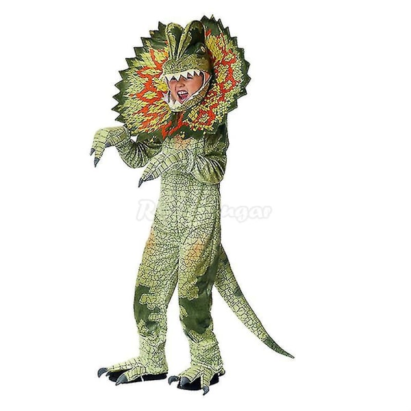 Söpö lasten poikien ja tyttöjen dinosaurusasu - Lasten haalaripuku Halloween Purim -karnevaalijuhlien esitysasut C85m70 S -korkea laatu -a 1 XL (120-130 cm)