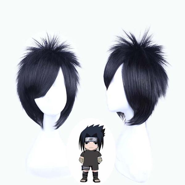 Mub- Engros japansk anime topp cosplay japanske ninja kostymer anime Uchiha Sasuke cosplay kostyme Wig only Free Size