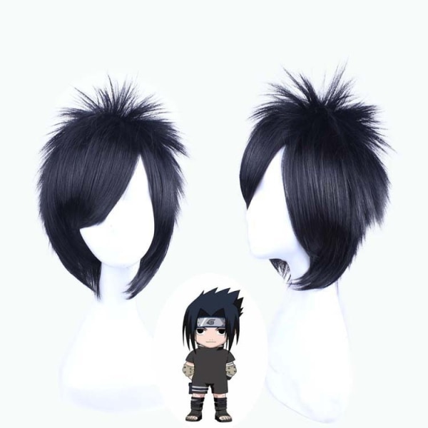 Mub- Wholesale Japanese Anime Top Cosplay Japanese ninja Costumes anime Uchiha Sasuke cosplay costume Wig only 2 XL