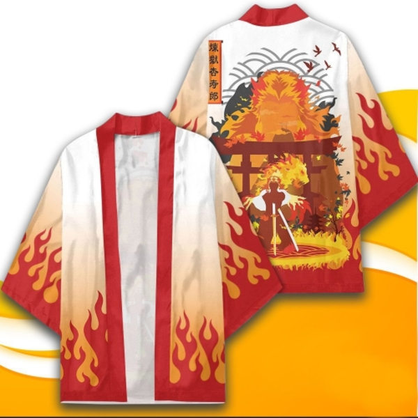 Mub- 20 tyyliä Demon Slayer: Kimetsu no Yaiba Cosplay 3D-tulostus Haori Anime Kimono Viitta Anime-sarjakuva Vaatteet 18 2 XL