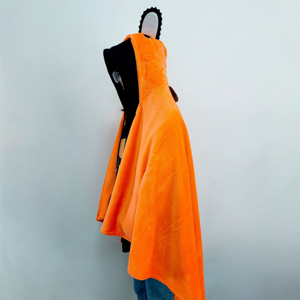 Mub- Cloak Pochita Chainsaw Man Cosplay Costumes Anime Coat  Robe Orange 160cm