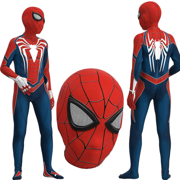 Spiderman Advanced Suit Cosplay-asu Pukujuhla Hyppypuku Asennetut Lastenvaatteet -a 110cm