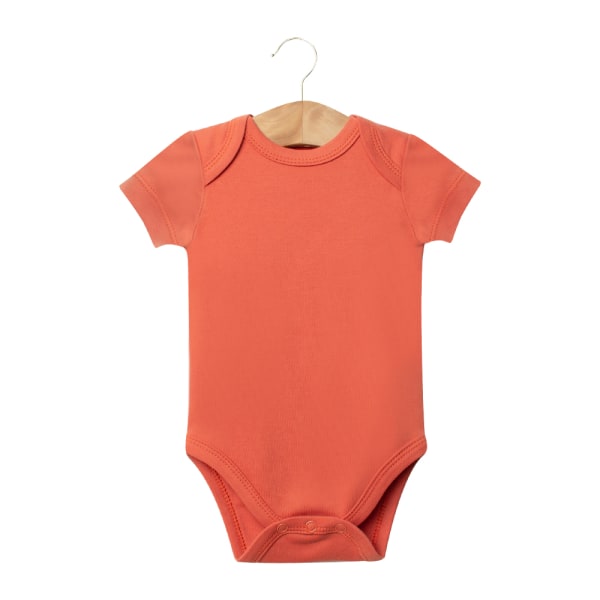 Mub- 03 GOTS Certified Organic Cotton Kids Infant Clothing New Born Romper Plain Baby Summer Bodysuit 2 73cm