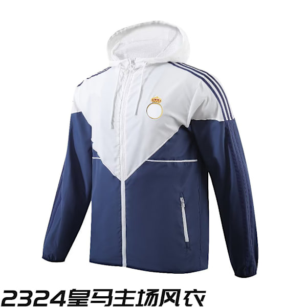 Mub- Fotboll Träningsjacka Fall Långärmad 2324 Real Madrid home trench coat M