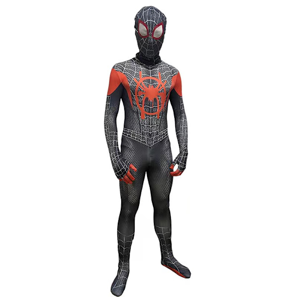 Mub- Halloween Cosplay-asu Uusin Hieno Hämähäkkimies Spiderman-asu Hieno Hyppyhaalari Aikuisille Ja Lapsille Punainen Musta Cosplay-vaatteet 02 110cm S