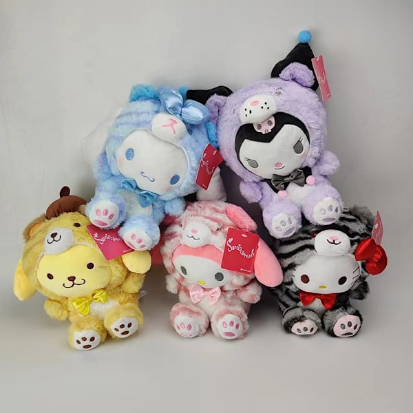 Mub- Cartoon Tiger Mascot Plush toys Japanese Cute Little Tiger Pattern  Sanrio Animal Girl Heart Sanrio Wholesale 1 20cm