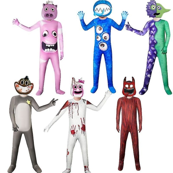Garten Of Banban Cosplay Kostyme Barn Garten Of Banban Dress Kostyme Barn Evil Banban Spill Kostyme Halloween Maske Klær -a 02 130