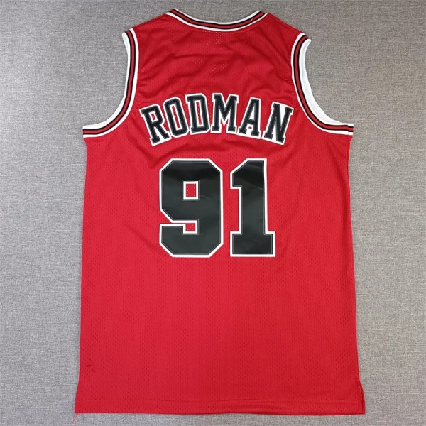 Ny 2023 baskettröja #91 Pippen Rodman T-shirt style 3 L