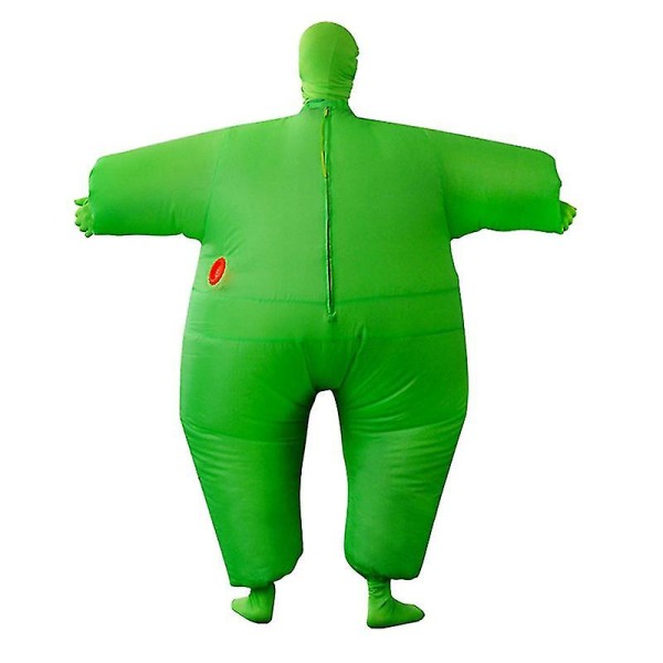 Inflatable Full Body Suit Costume Adult Funny Cosplay Cloth Party Toy Gift For Halloween Christmas -a Green