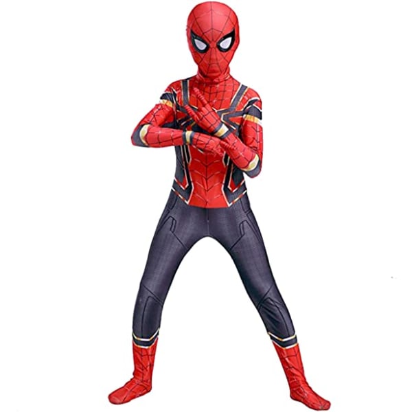 Mub- Multiple 6Y 11Y PS-peli Musta Kulta Lapsi Supersankari Puvut Spiderman Far from Home Halloween Vaatteet Spider man Puku gz986 110