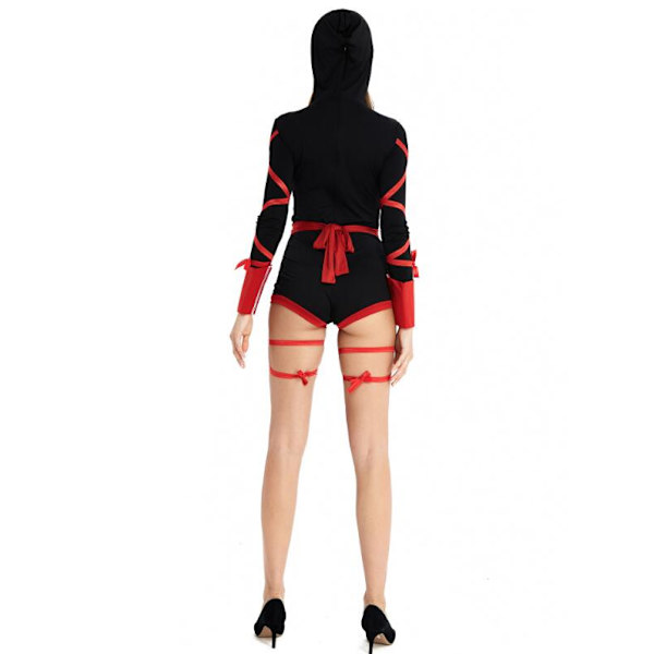 Mub- TOCK 2Colors Japan Anime Women Halloween Clothes exy Black Ninja Cosplay Costumes Jumpsuit For Women Blue S