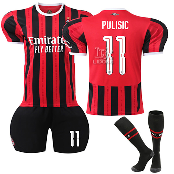 Xbi- 2425 AC Milan Champions League Edition Fodboldtrøje 11 PULISIC #24