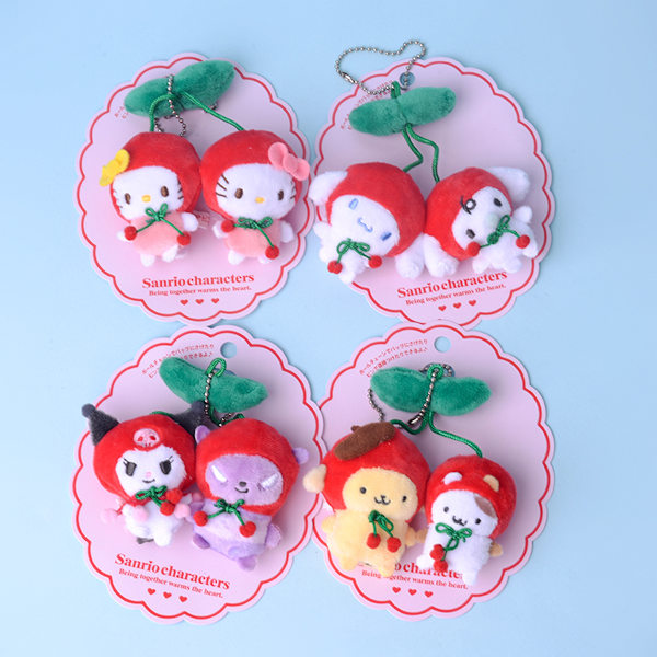 Mub- Kawaii Anime Sanrioed Kirsipehmot Lelut Laukku Riippuva Piirretty Purin Koira Kuromi Kissa Nukke Avaimenperä Tyttölahjat 1