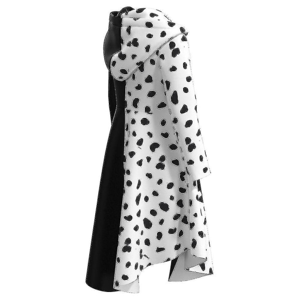 Cruella De Vil Costume Dress Halloween Carnival Suit For Women Girls -a Kid 150