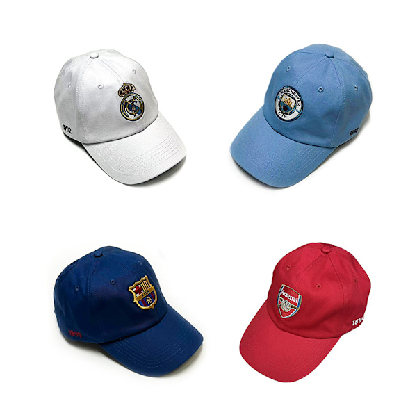 Xbi- Fotballklubber, Caps, Solskjermer, Utendørssport, Manchester City, Paris, Real Madrid, Chelsea, Arsenal Liverpool - Black