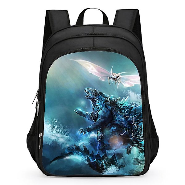 Godzilla Print Skoleveske Barn Vanntette Ryggsekk #1 8 S