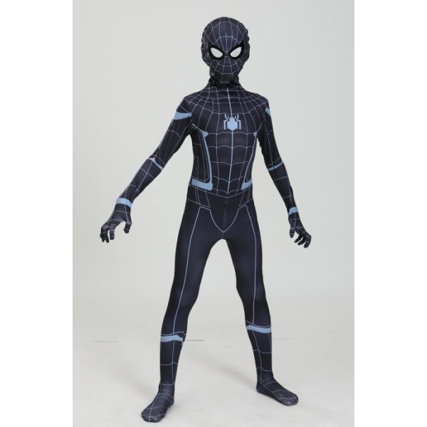 Mub- Flere 6Y 11Y PS-spill Svart Gull Barn Superhelt Kostymer Spiderman Langt Hjemmefra Halloween Klær Spider Man Kostyme xjhz835 130