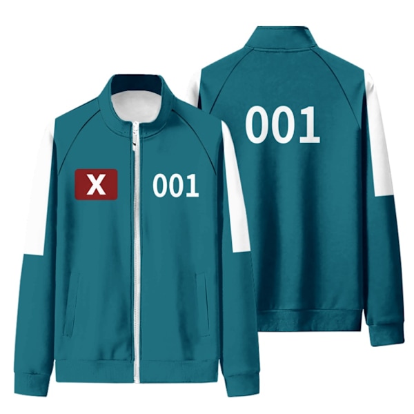 Xbi- Squid Game 2 Jakke sweatshirt + bukser sæt blå Blå 001 3XL