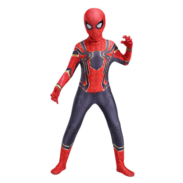 Mub- Rød Sort Spiderman Kostume Spider Man Dragt Spider-man Kostumer Børn Børn Spider-Man Cosplay Tøj halloween kostume F 140