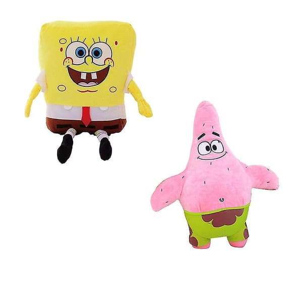 2 kpl/erä 20cm Svampbob Patrick Star Täytetty Pehmolelu