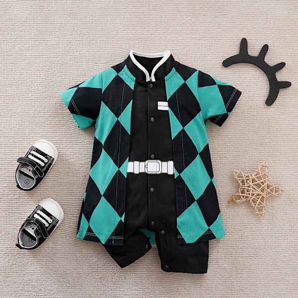Mub- Custom kids cosplay clothing 0-1 year old baby one-piece Japanese anime cosplay baby clothes personality romper costume 023 59 size