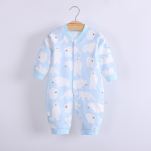 Mub- Custom 100% Cotton Newborn Knitted Clothes Bodysuit Baby Rompers Wholesale 02 80cm