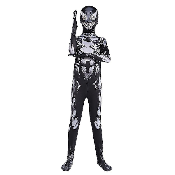 Halloween Expedition Miles Extraordinär Spider Spider! Xia Tight Fitting Elastic Spot Cos Animation Kläder. Miles 150 Black venom 110