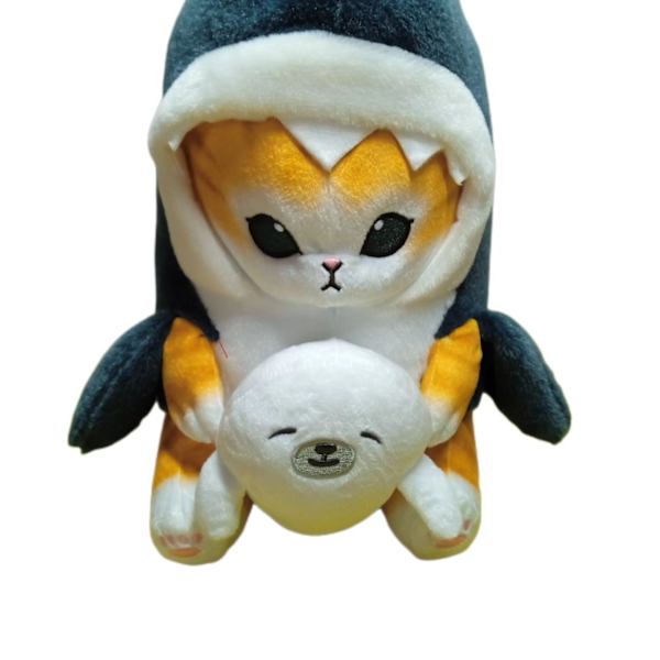 Mub- Cute Shark Cat Fried Shrimp Cat Plush Doll Pendant Dolls Beautiful Room Car Bag Decoration For Gifts Keychain 14#33CM 13-33CM