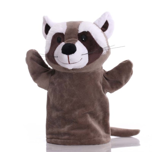 Mub- Greenmart Wholesale Spot Plush Toy Hand Puppet Cute Cartoon Animal Doll Mouth Can Move Tiger Manufacturer Brown 25cm
