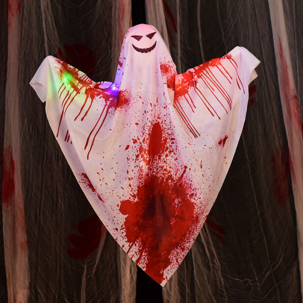Mub- Halloween Dekorationer Udendørs Halloween Horror Glødende Blod Spøgelse Hængende Spøgelse Scene Dekoration Rekvisitter 1