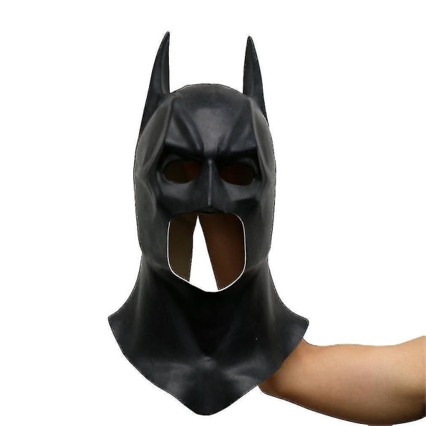 Batman Mask Cos Dark Knight Rise Mask Halloween Latex Huvudbonader rekvisita