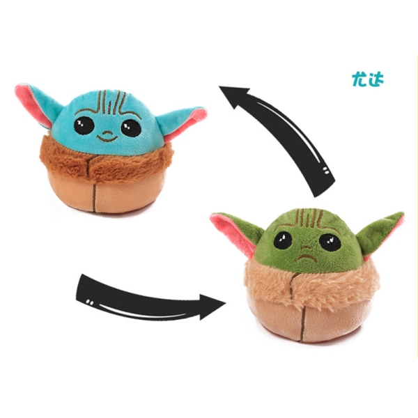 Mub- söpö sarjakuvaelokuva flip-nukke flip kaksisuuntainen nukke avokado plyylelu Little turtles 15cm