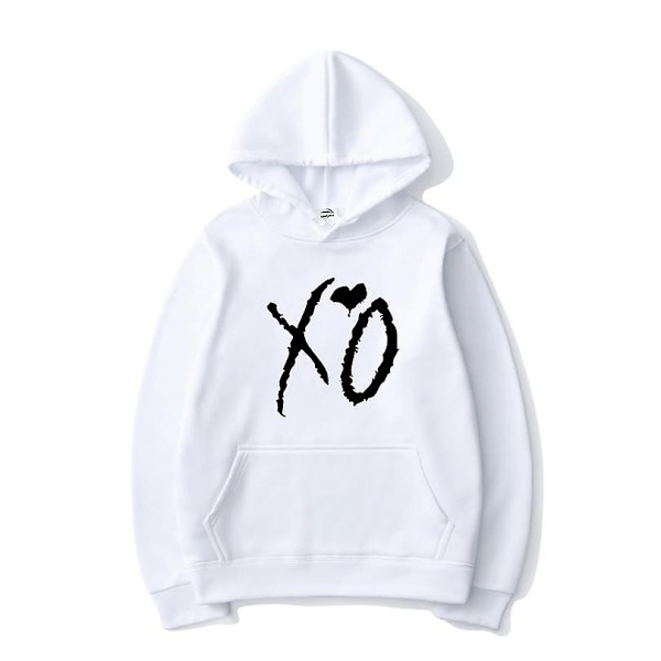 The Weeknd Printed hettegensere Xo ode Print Hettegenser Herrer Kvinner Harajuku Hip Hop Genser Hoodie Topper .i White M