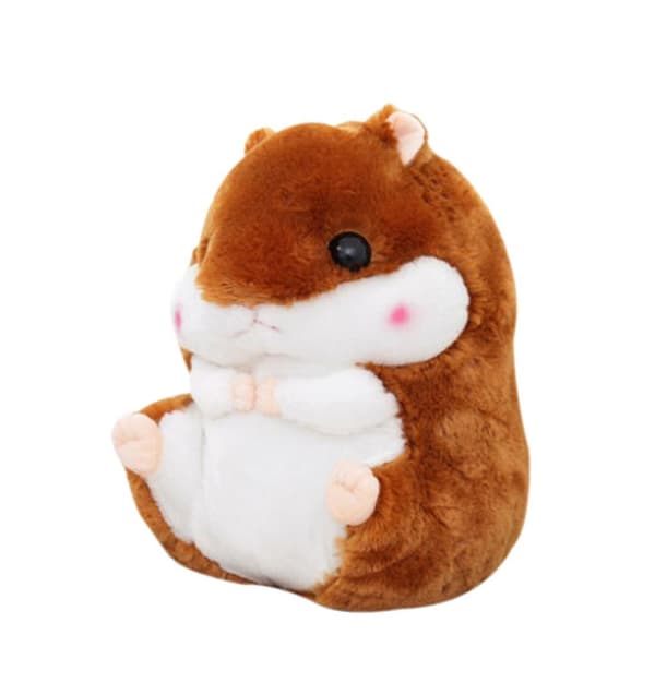 Søde plys hamster bamse legetøj med tæppe coffee With Blanket