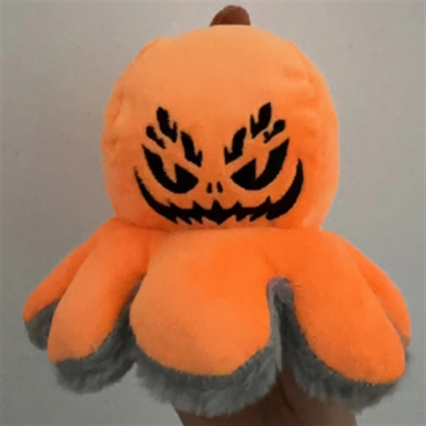 Mub- Halloween gåva flip pumpa docka docka dubbelsidig flip pumpa plysch leksak